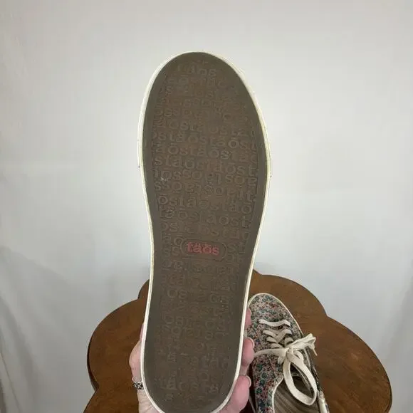 Taos Multicolor Floral Pattern Lace Up or Zip Closure Sneaker Womens Size 10.5 - Picture 7 of 7